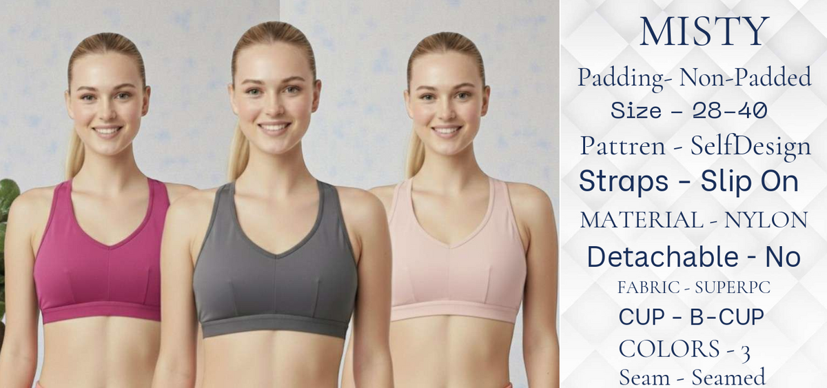 Premium V-Neck Active Sports Bra