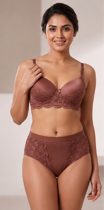 Veloura Élise Lace Bra & Panty Set